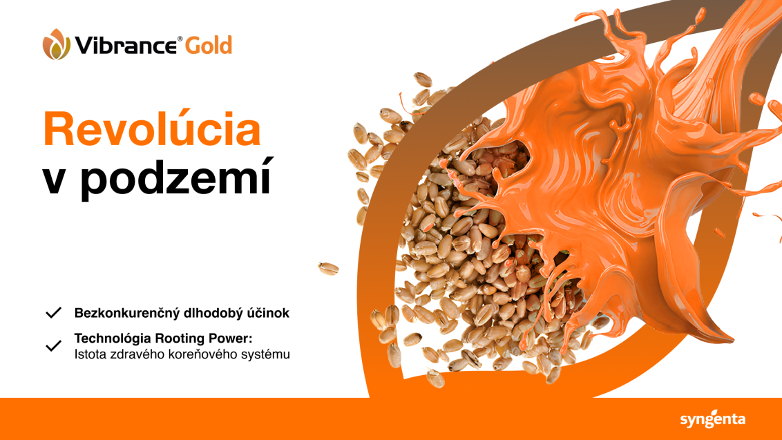 Oranžová grafika s textom „Revolúcia v podzemí“ a zobrazením pôdy a koreňov