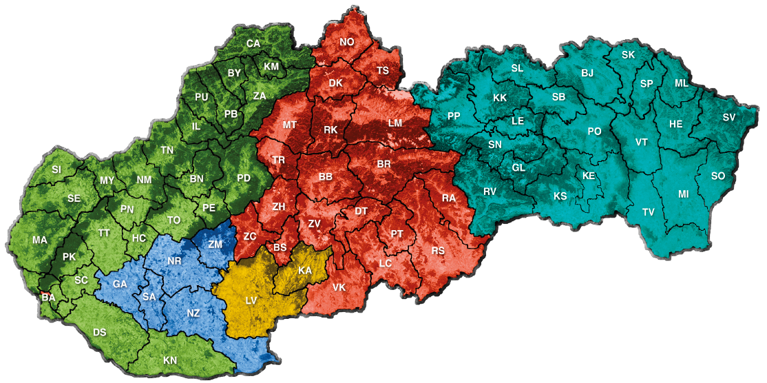mapa regionálních zástupců Syngenta