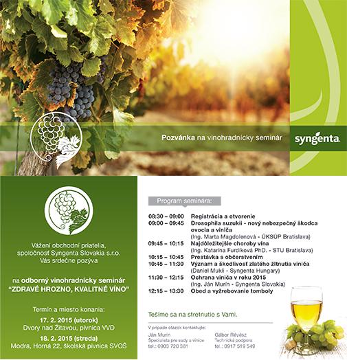 pozvanka syngenta